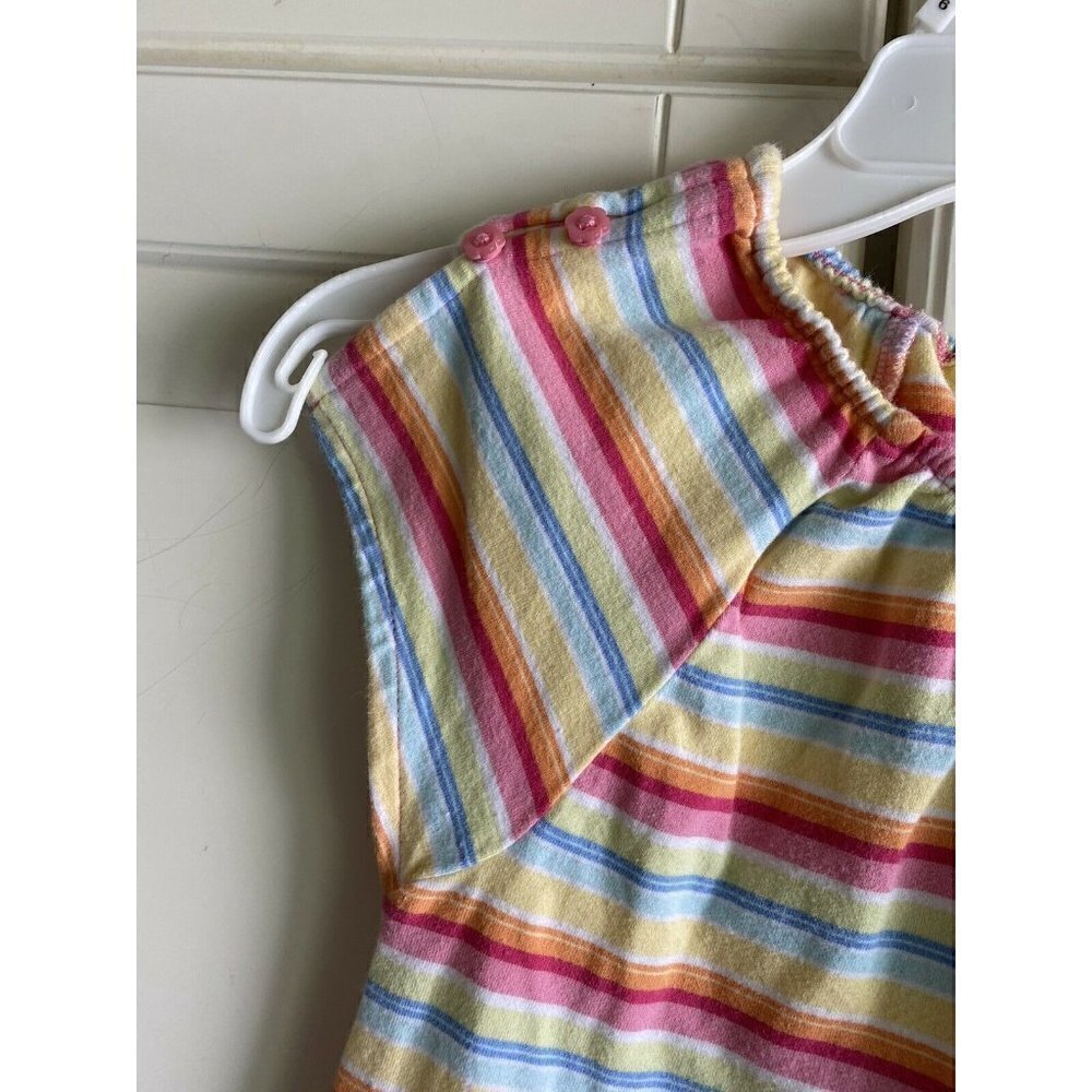 Gymboree Size 8 Short Sleeve Rainbow Stripe Dress - Picture 2 of 4